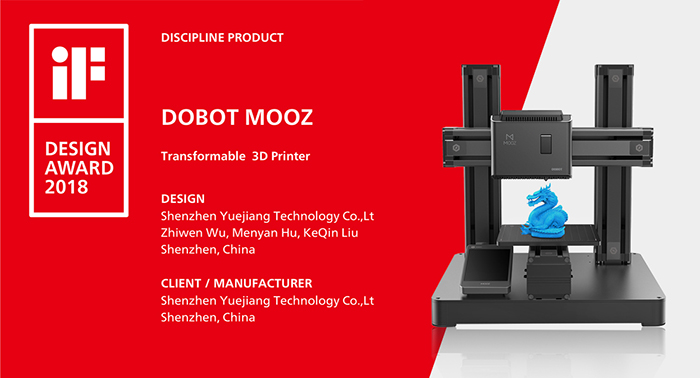 Dobot Mooz iF DESIGN AWARD 2018