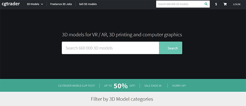 CGTrader to download STL files