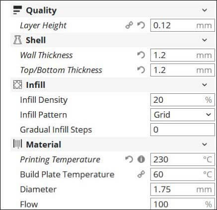 stl files parameters